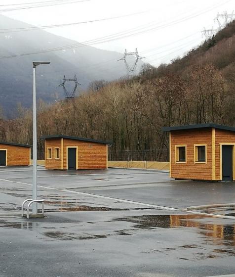 Installation de sanitaires pour l'aire d'accueil des gens du voyage d'Albertville (73200)